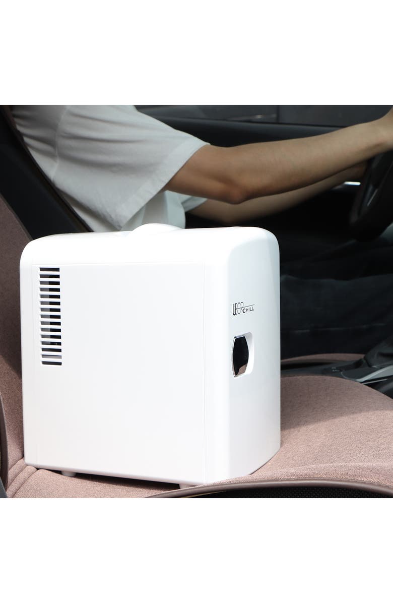 UBER APPLIANCE 6-Can Mini Fridge - White, Alternate, color, White