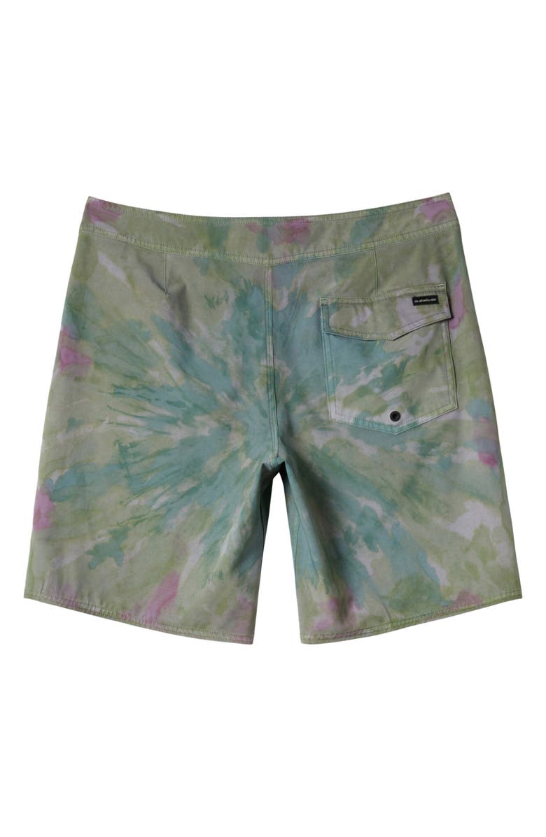 Quiksilver Surfsilk Straight Tie Dye Board Shorts, Alternate, color, Seaspray Beach Club Casual