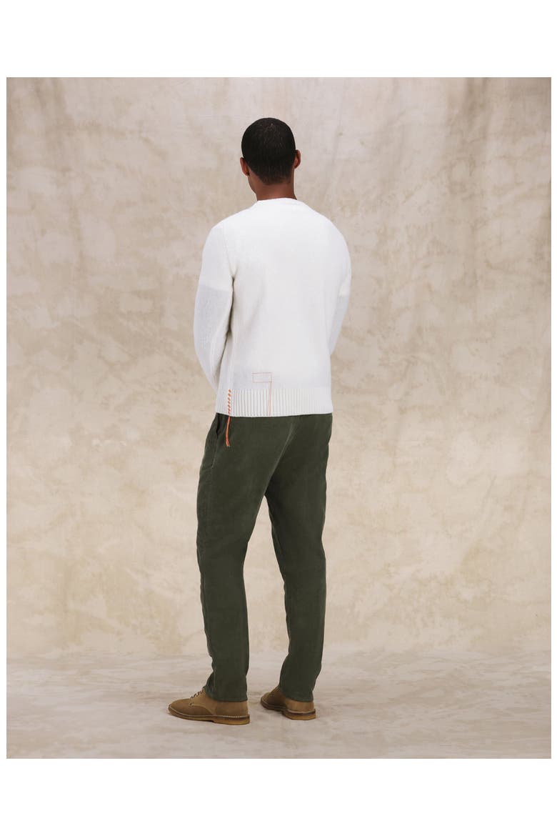 Skipper Merino Wool Crewneck Sweater, Alternate, color, OFF WHITE
