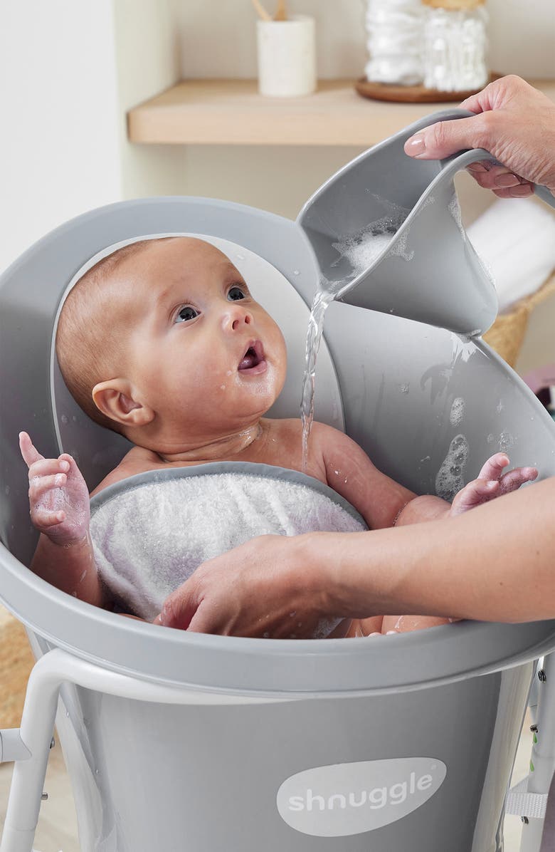 SHNUGGLE Baby Bath & Change Bundle, Alternate, color, Pebble Grey