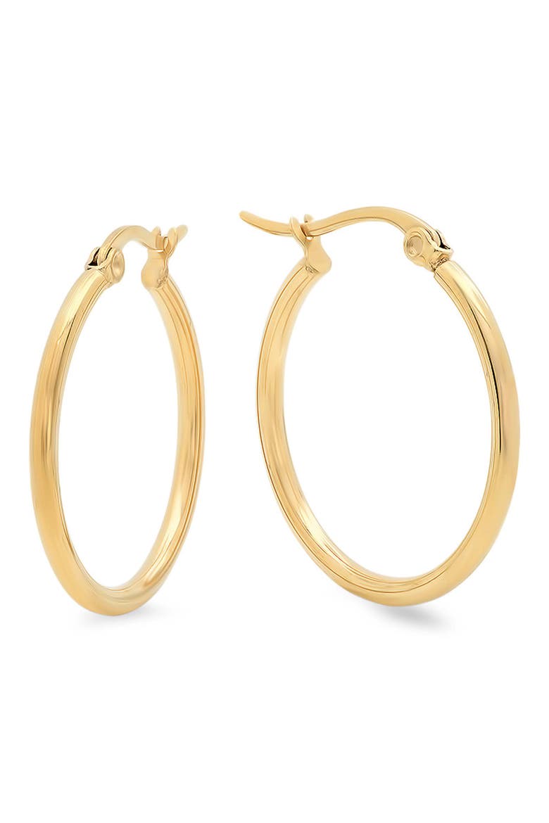 18K Gold Plate Hoop Earrings, Main, color, GOLD