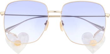 59mm Square Sunglasses