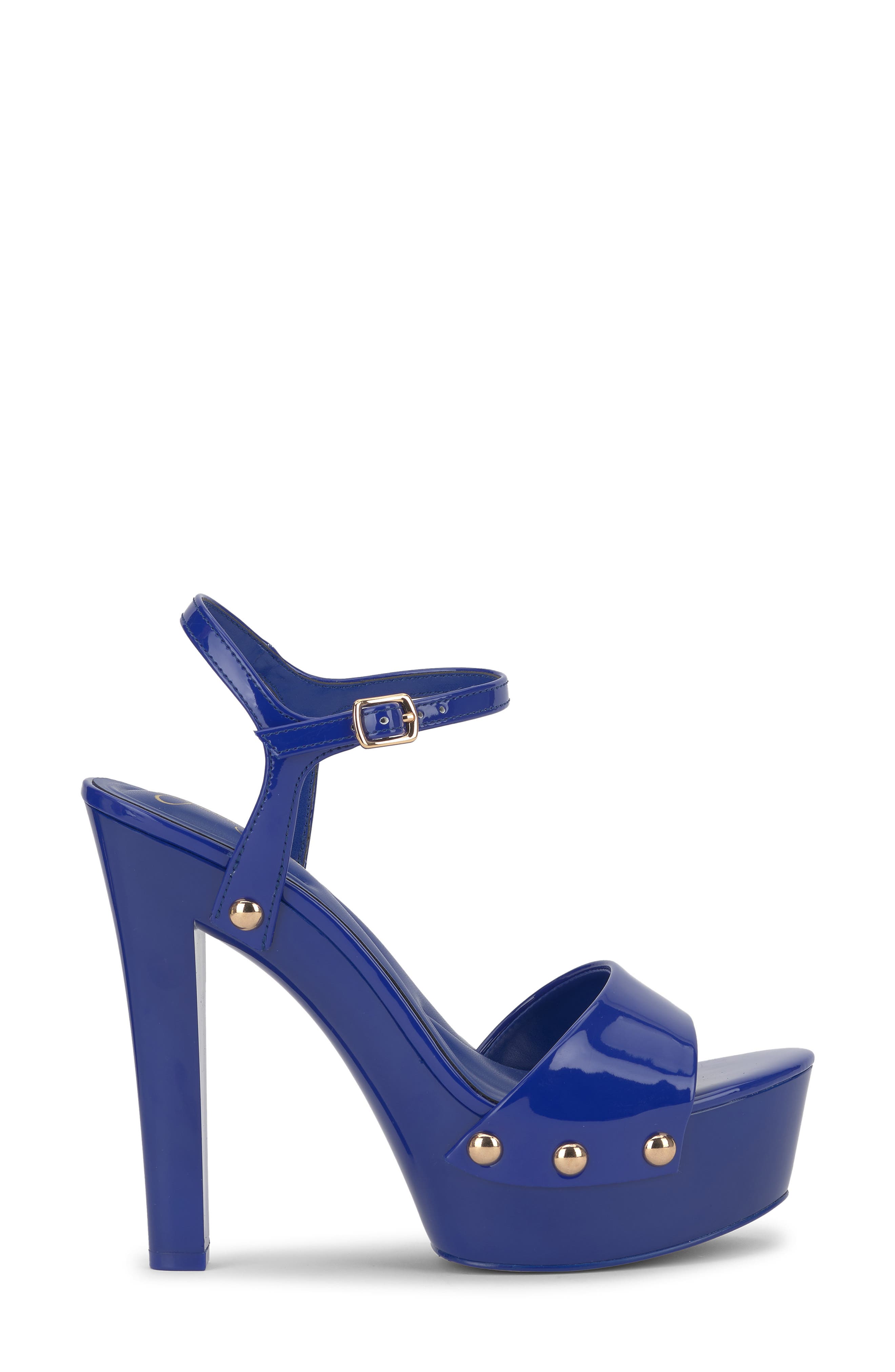 Calenta Ankle Strap Platform Sandal, Alternate, color, BLUE ROYALE