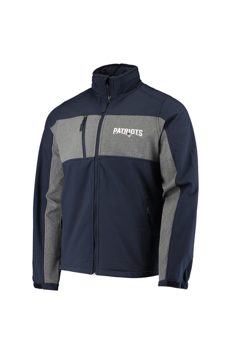 DUNBROOKE Men's Dunbrooke Navy New England Patriots Circle Zephyr Softshell Full-Zip Jacket, Alternate, color, Navy