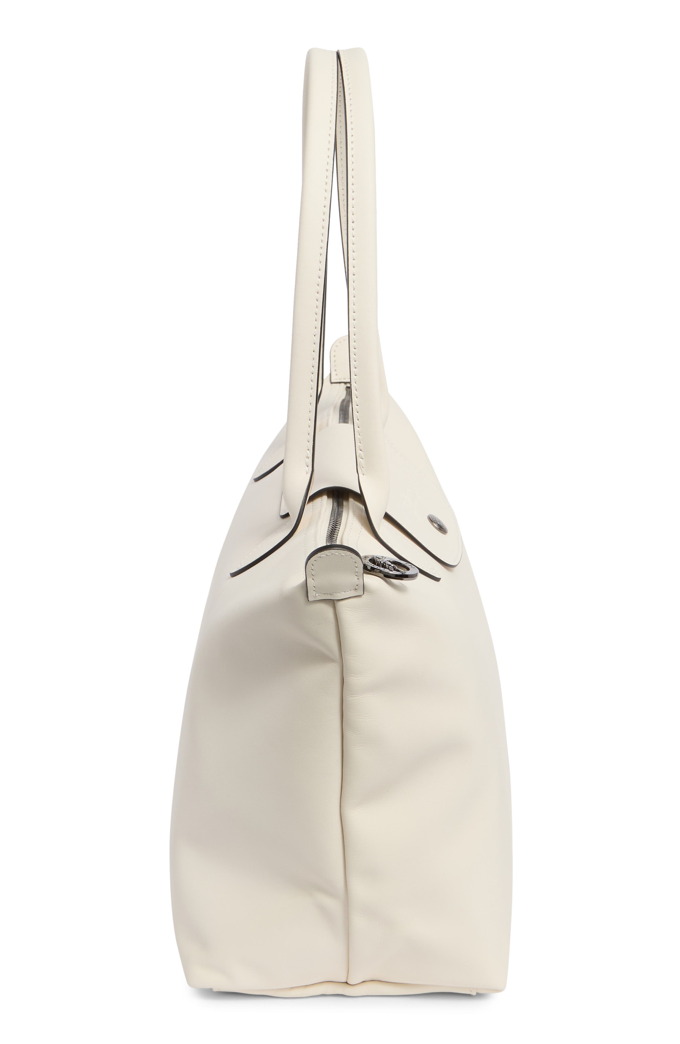 Medium Le Pliage Xtra Leather Shoulder Tote, Alternate, color, ECRU
