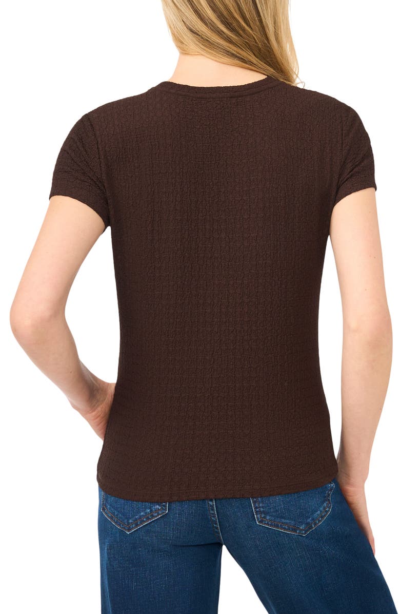 Halogen<sup>®</sup> Pucker Crewneck T-Shirt, Alternate, color, Mole