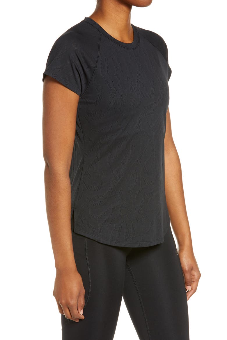 Q Speed Fuel Jacquard T-Shirt, Alternate, color, BLACK