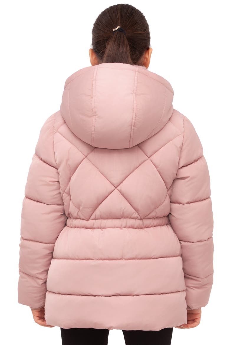 Kids' Timeless Quilted Coat, Alternate, color, Mauve