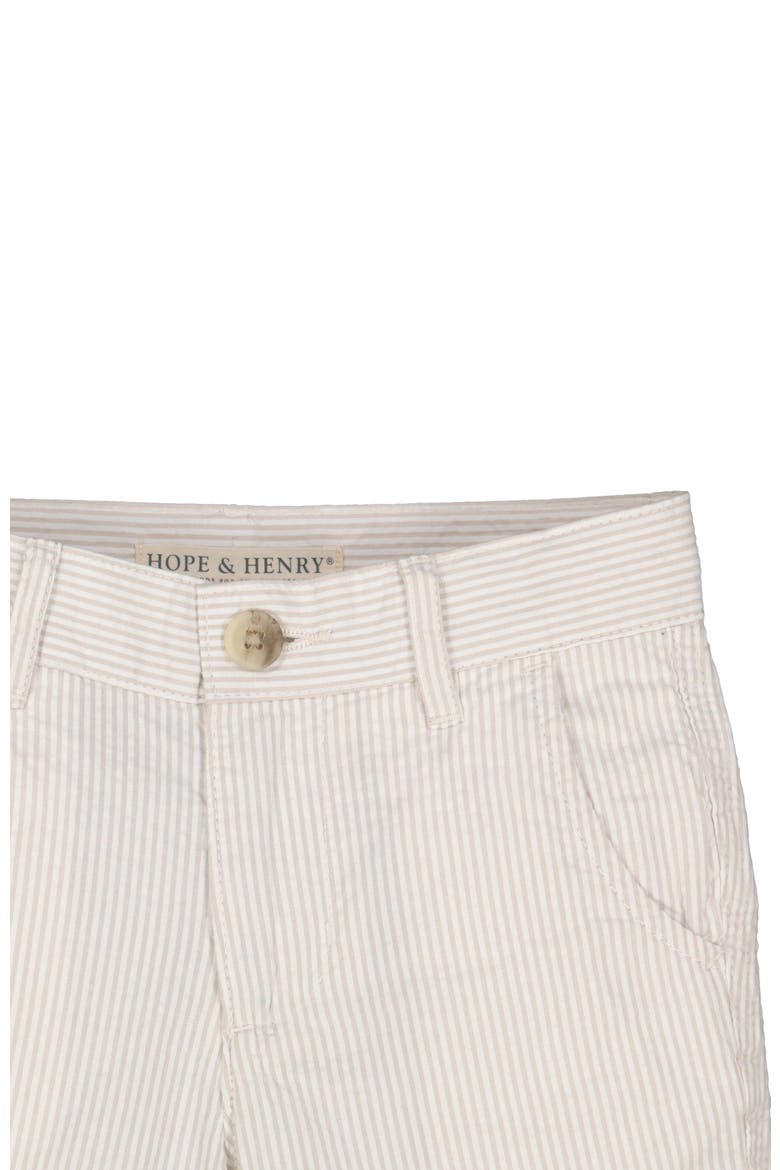Baby Boys' Organic Seersucker Short, Infant, Alternate, color, Taupe Seersucker
