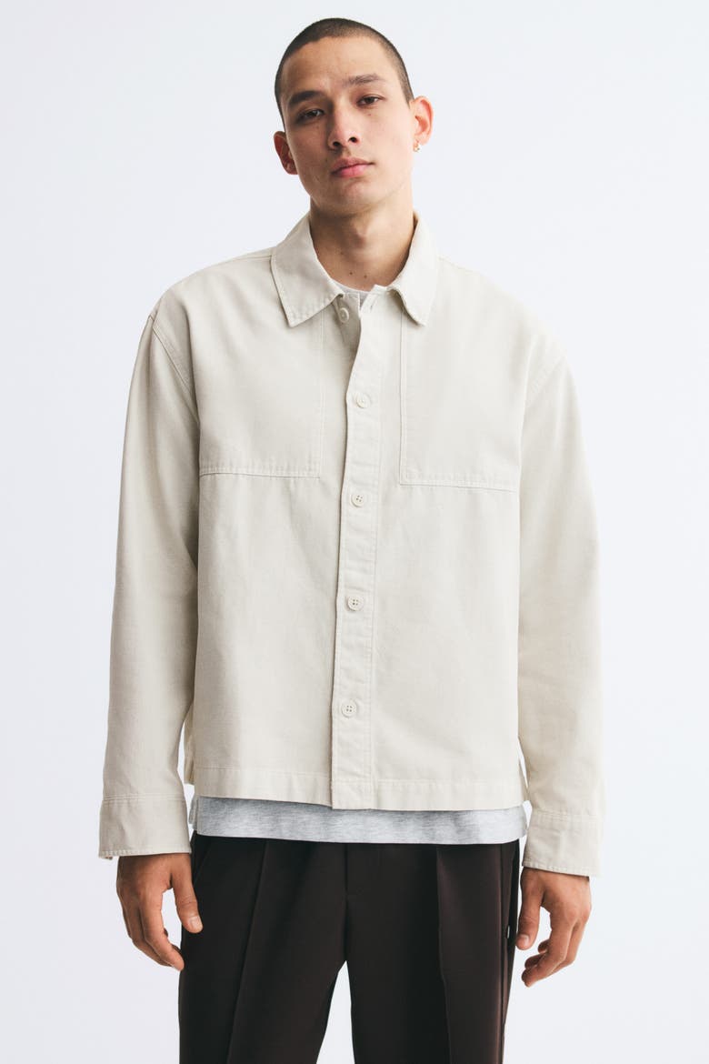 Overshirt, Main, color, Light taupe