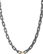 EFFY Mixed Metal Diamond Accent Link Chain Necklace