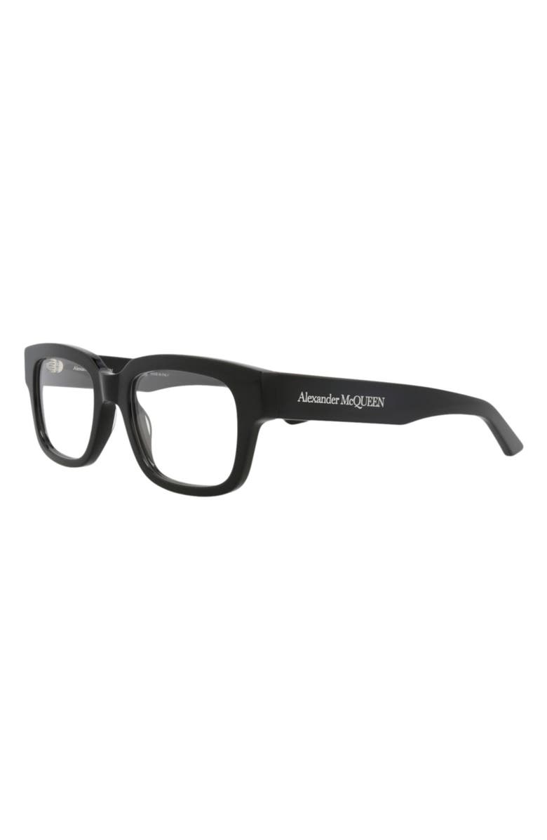 MCQ Optical Glasses, Alternate, color, Black Black Transparent