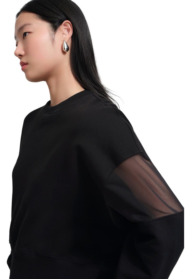 Iara Sweatshirt, Alternate, color, BLACK