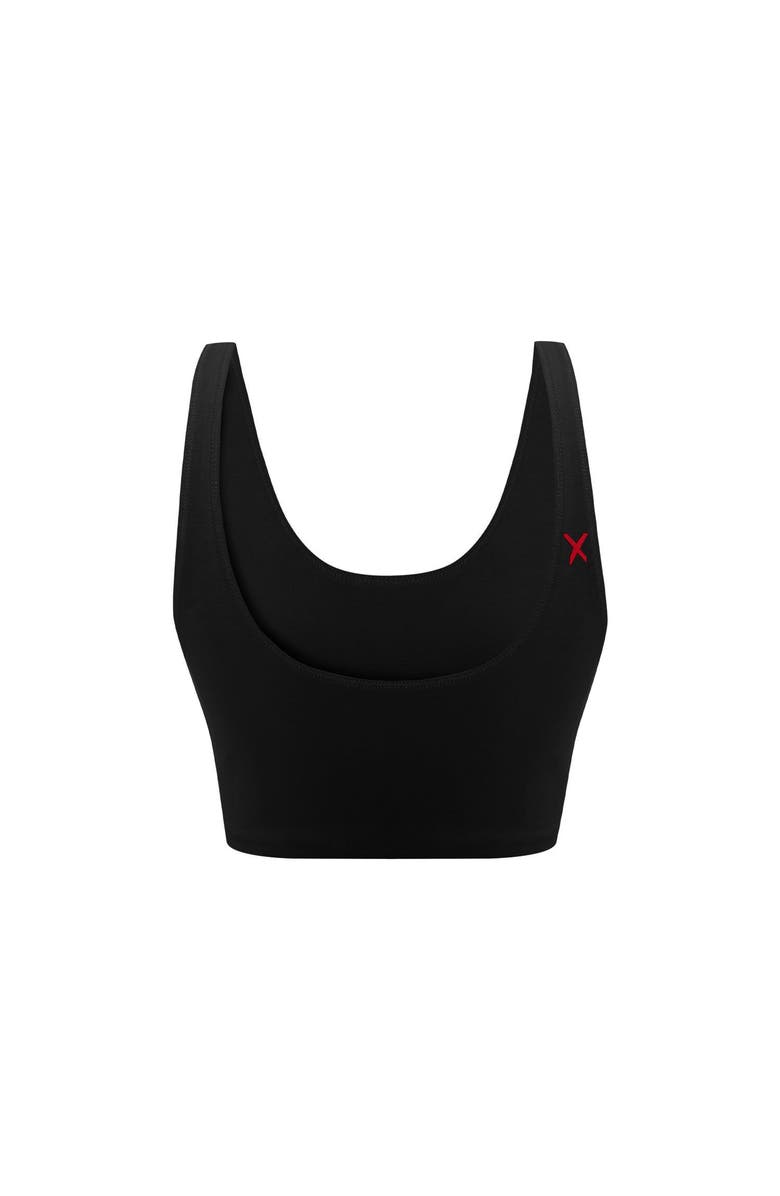 PCFG Cotton Yoga Bra, Alternate, color, Black