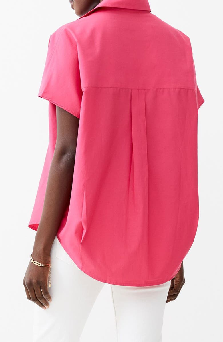 French Connection Popover Poplin Shirt, Alternate, color, Raspberry Sorbet