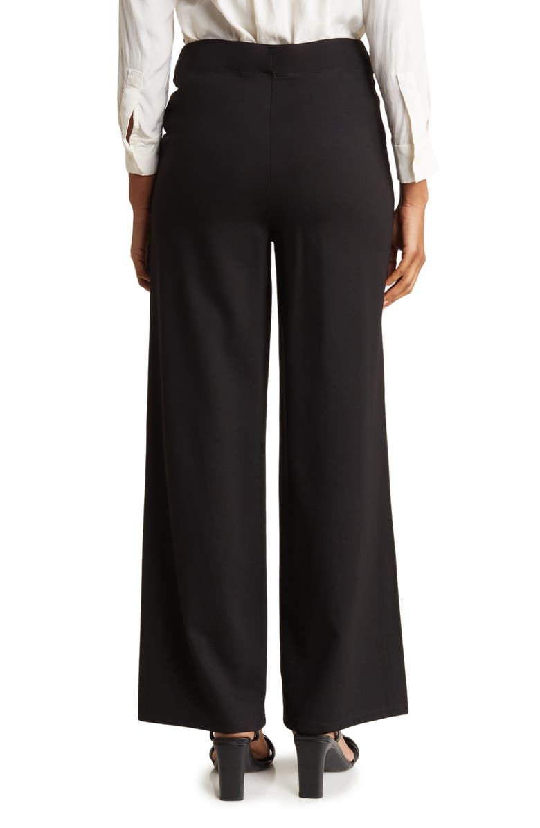 MAX STUDIO Sailor High Waist Wide Leg Pants, Alternate, color, Black