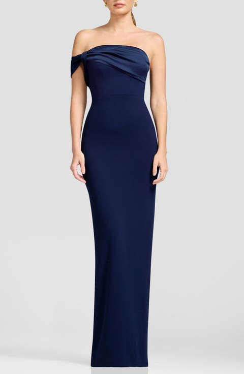 Lindy Off the Shoulder Sheath Gown