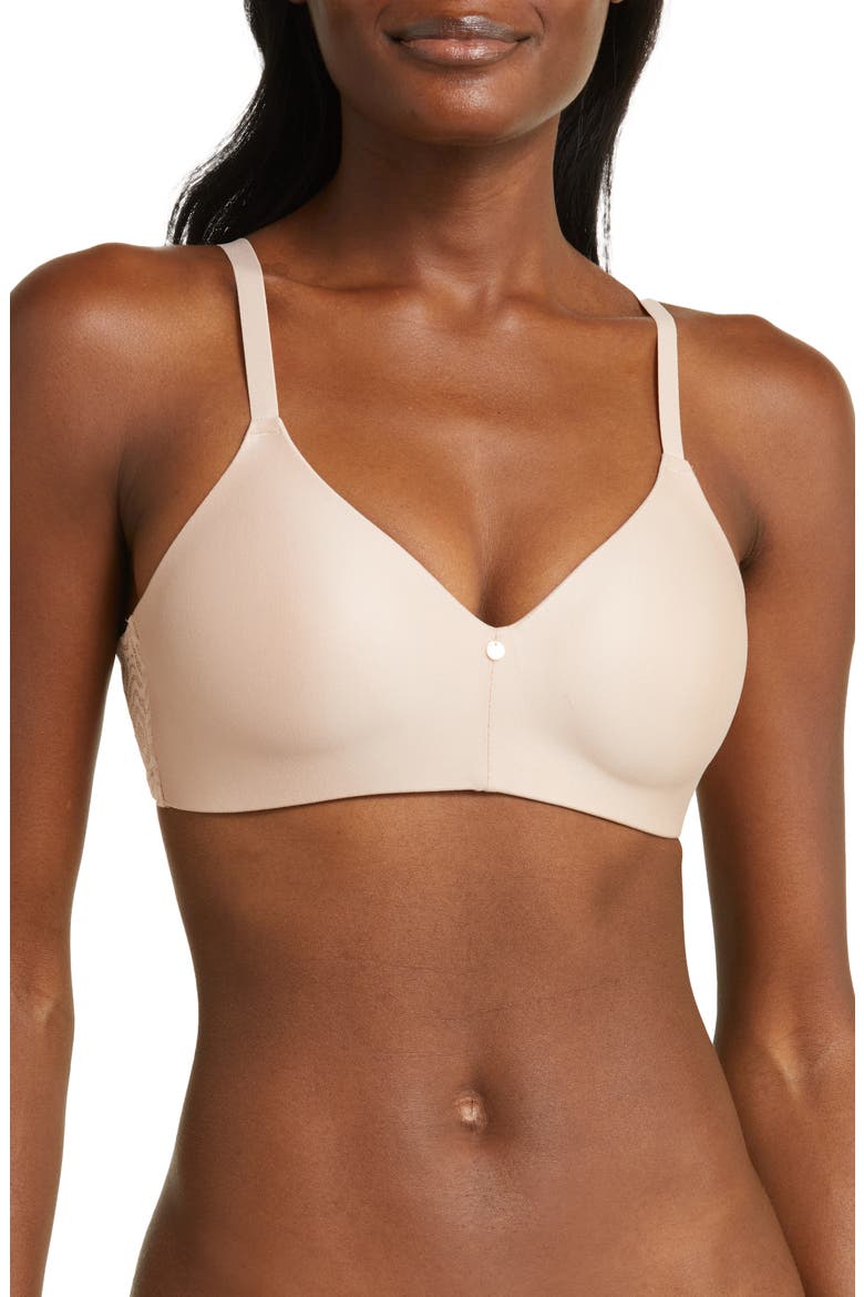 C Jolie Wireless T-Shirt Bra, Main, color, ROSE