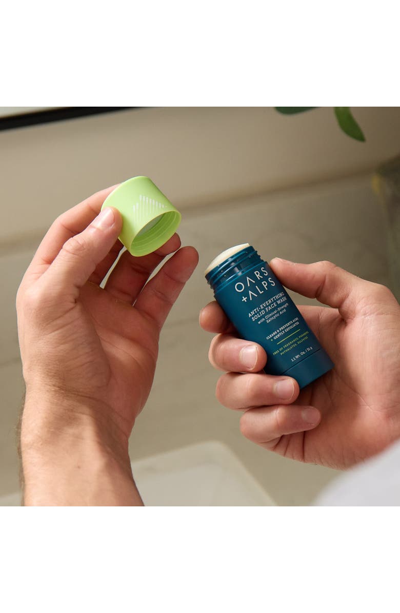 OARS + ALPS Anti-Everything Solid Face Wash, Alternate, color, Blue