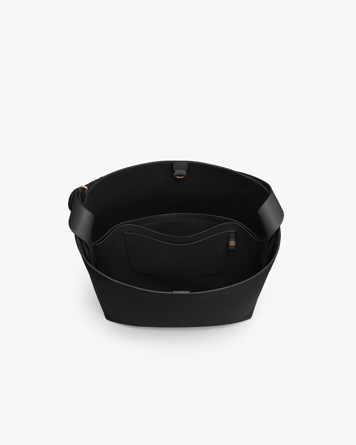 Cuyana Oversized Linea Bag, Alternate, color, Black