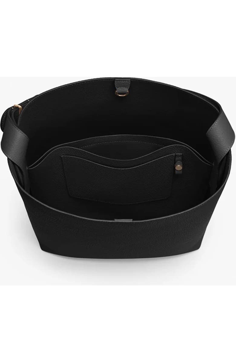 Cuyana Oversized Linea Bag, Alternate, color, Black