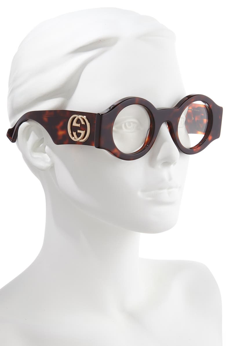 Gucci 47mm Round Sunglasses, Alternate, color,