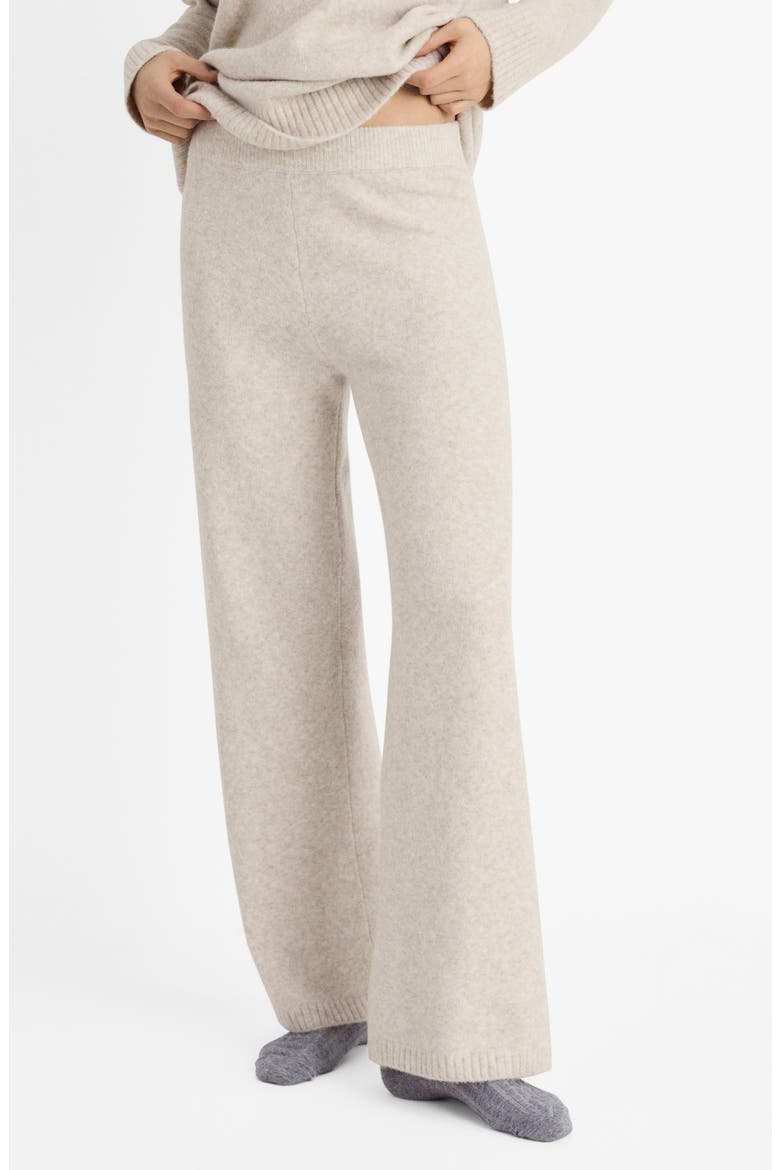 Knit Pants, Main, color, LIGHT BEIGE