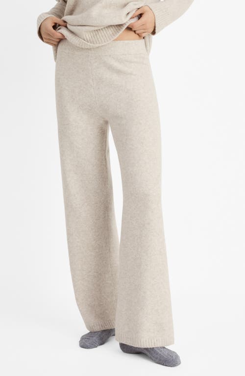 Mango Knit Pants In Beige
