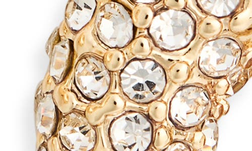 Nordstrom Rack Split Pavé Cubic Zirconia Chunky Hoop Earrings In Gold