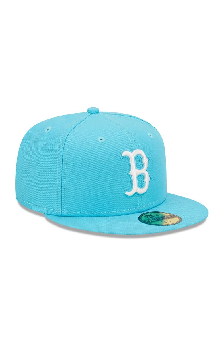 New Era Men's New Era Blue Boston Red Sox Vice Highlighter Logo 59FIFTY Fitted Hat, Alternate, color, 
