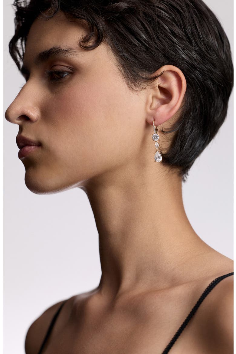 Twinnie Lever-Back Drop Earrings, Alternate, color, GOLD