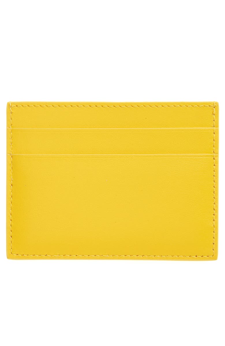 Balenciaga x Automobili Lamborghini Logo Leather Card Holder, Alternate, color, 