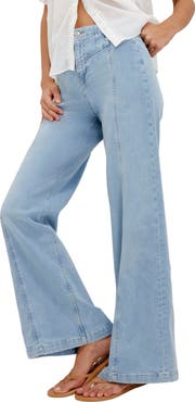 Free People Libre Front Yoke Wide Leg Jeans