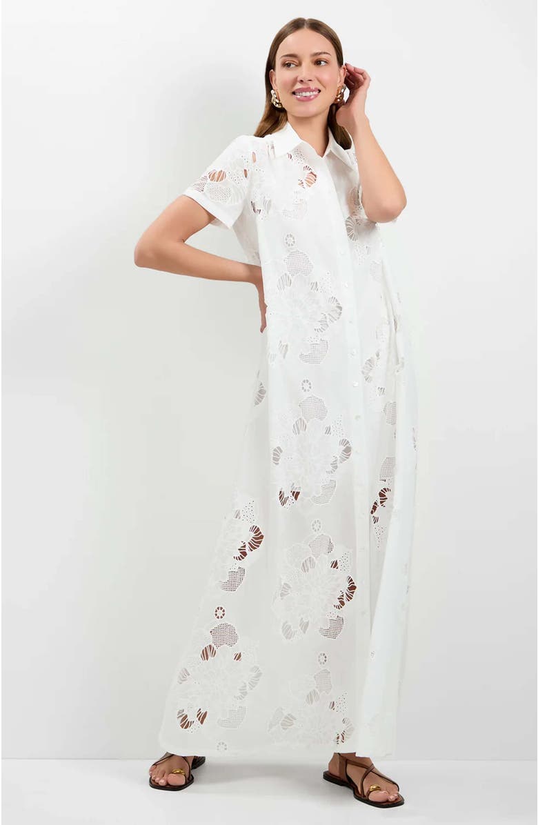 Trina Turk Kon Tiki Maxi Dress, Alternate, color, Whitewash