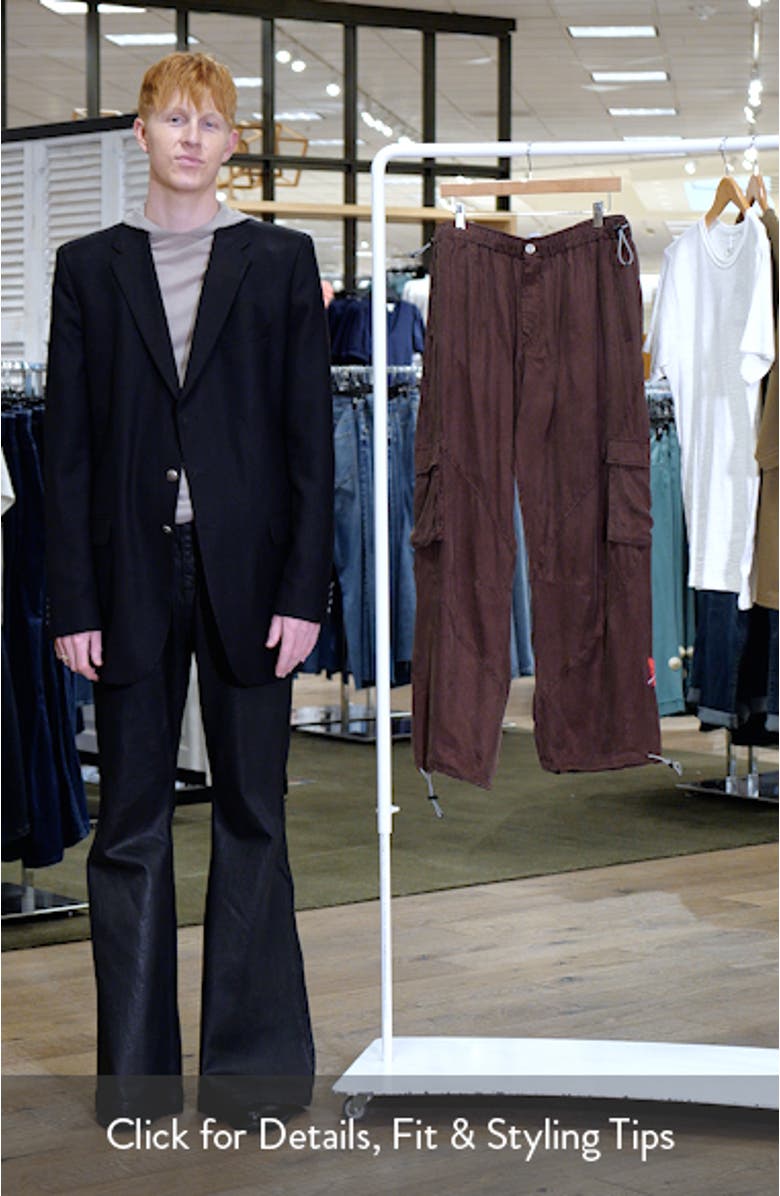 Cupro Blend Cargo Pants, sales video thumbnail