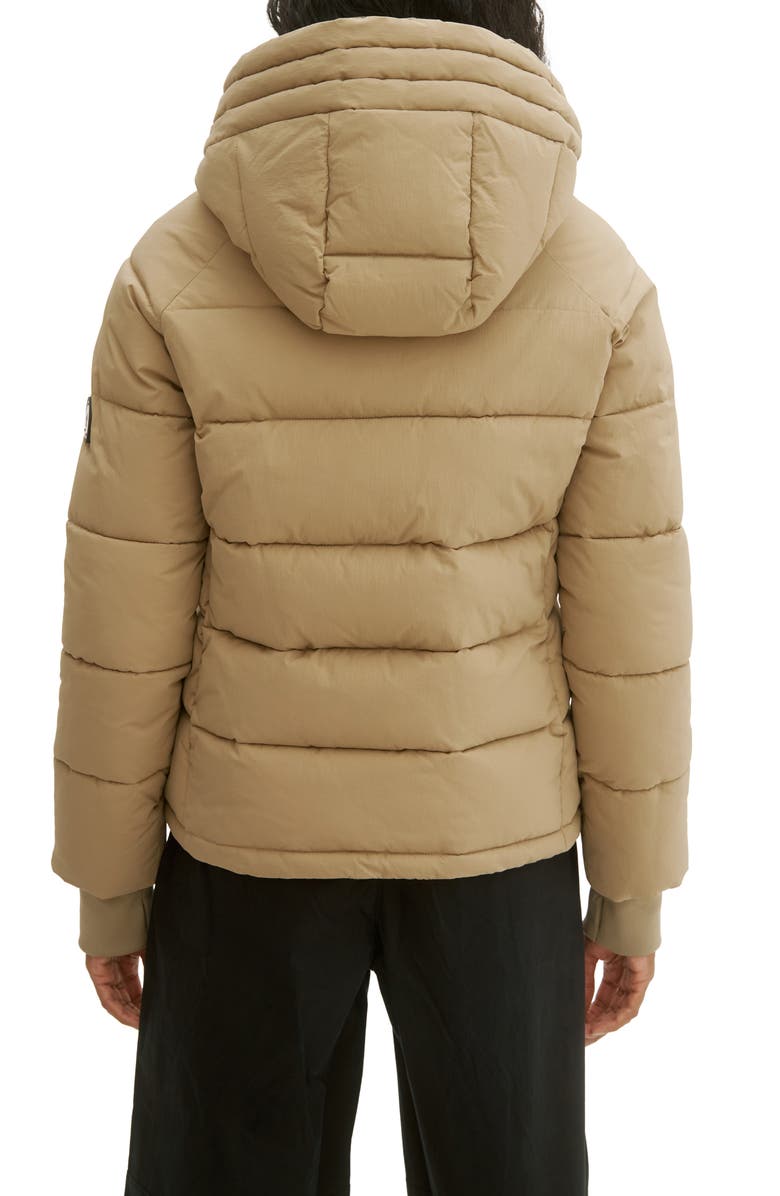 Noize Gracie Hooded Puffer Jacket, Alternate, color, Sand