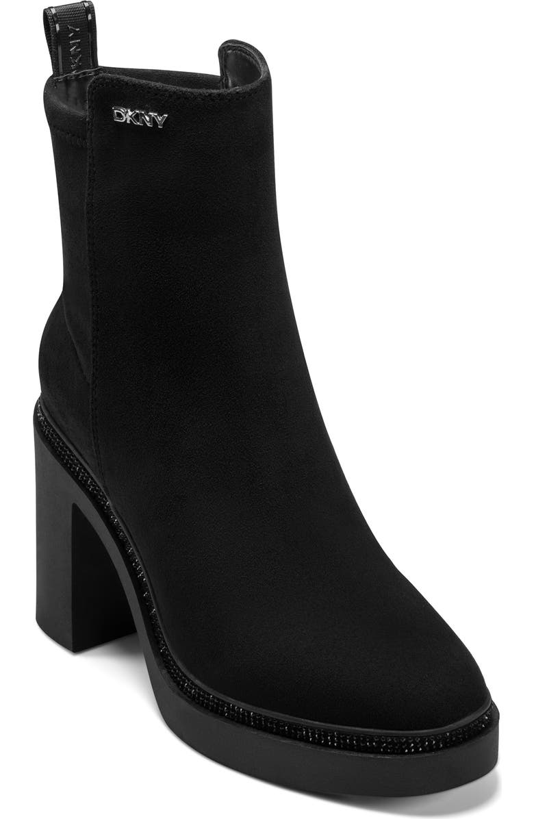DKNY Telsi Platform Bootie, Main, color, Black