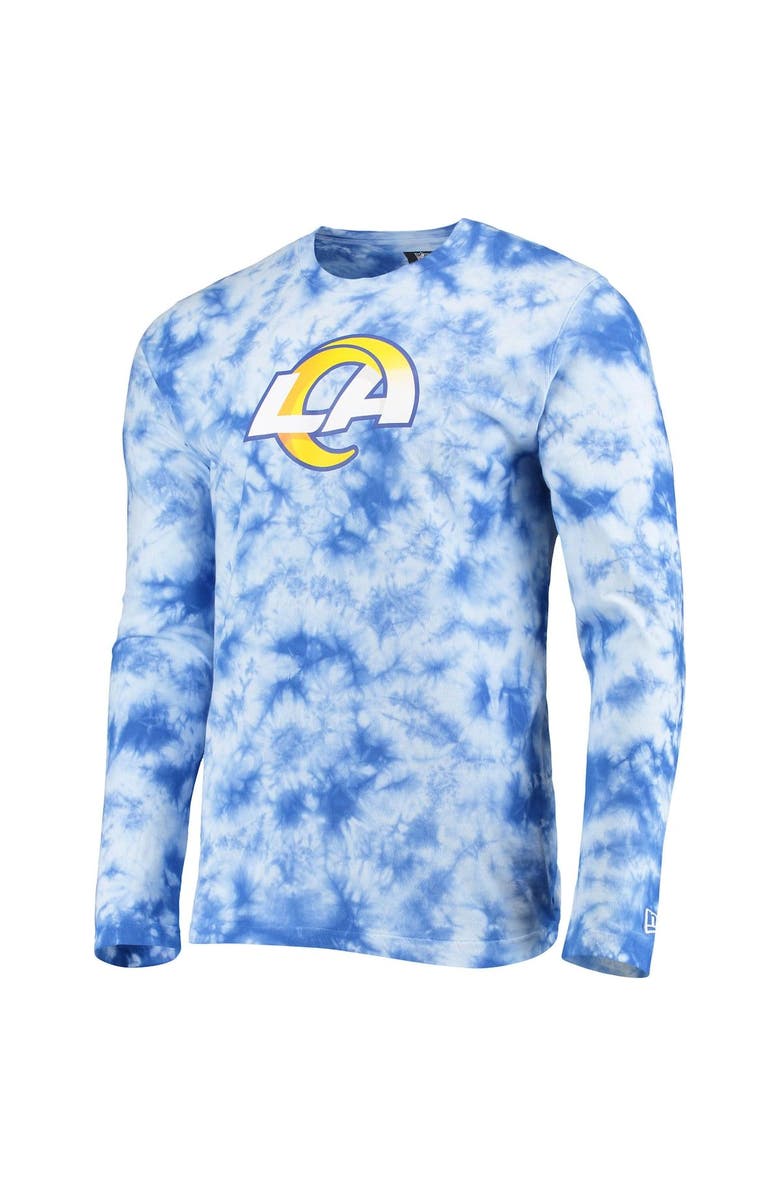 New Era Men's New Era Royal Los Angeles Rams Tie-Dye Long Sleeve T-Shirt, Alternate, color, Royal