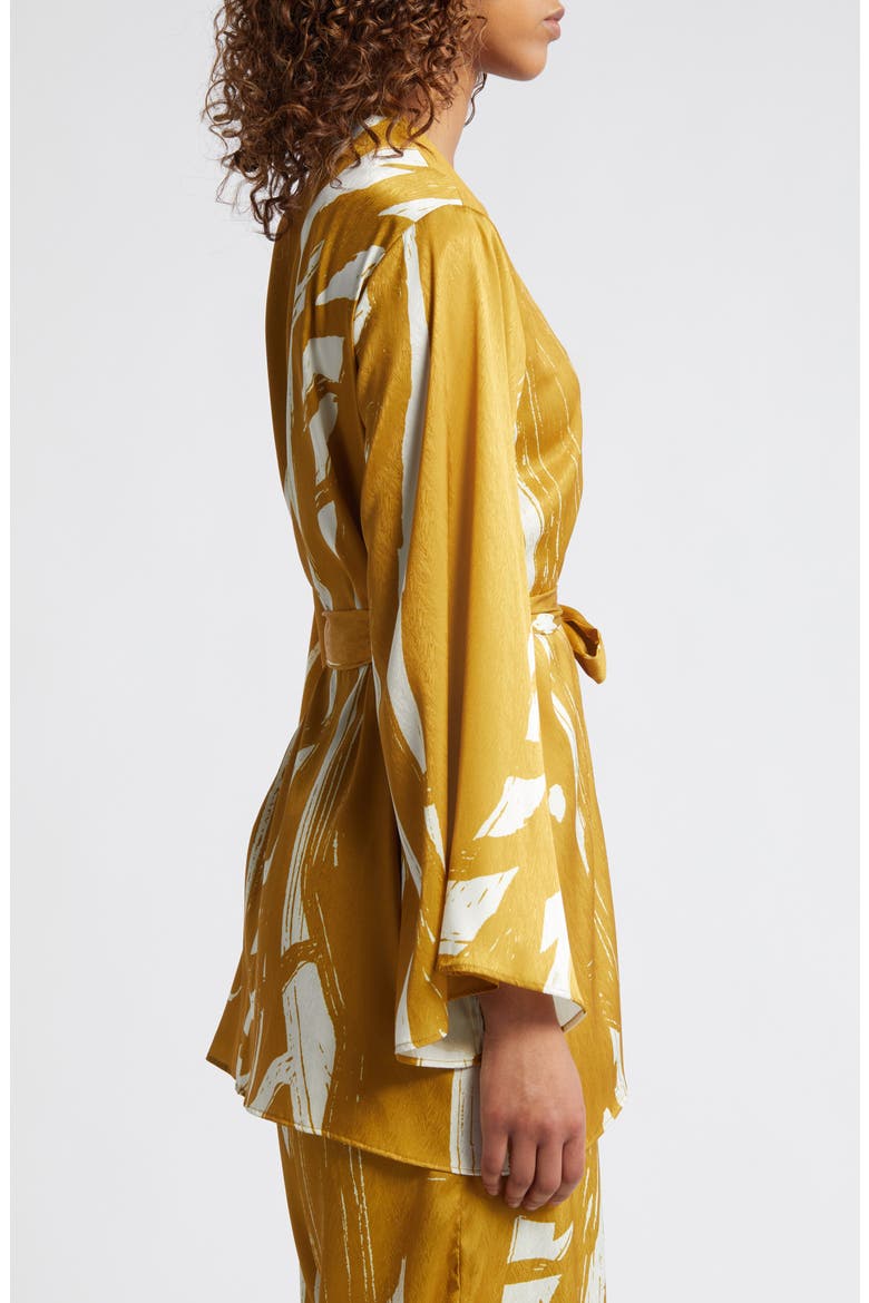 Gold Suto Lightweight Wrap Jacket, Alternate, color, GOLD