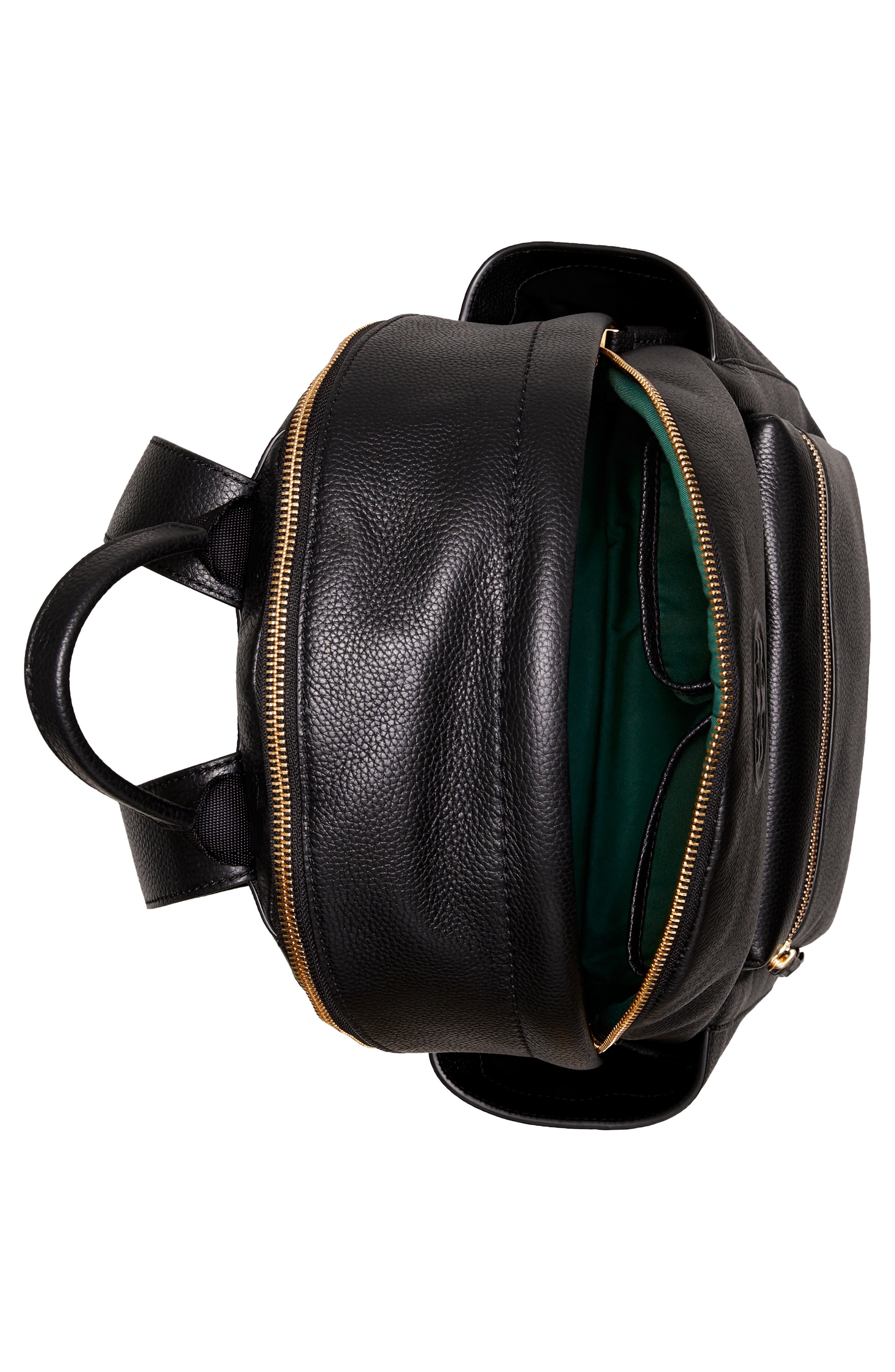 Tory Burch Perry Bombe Leather Backpack, Alternate, color, 