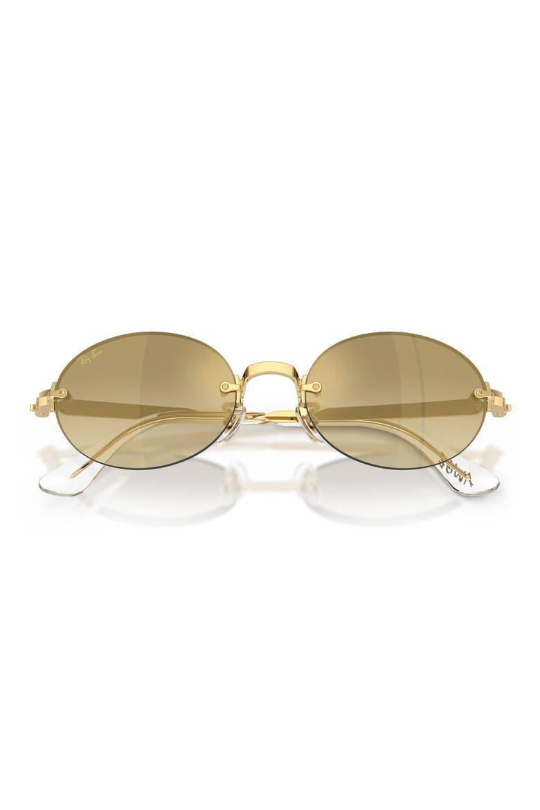 x A$AP Rocky 54mm Gradient Oval Sunglasses, Alternate, color, ARISTA / BROWN GOLD