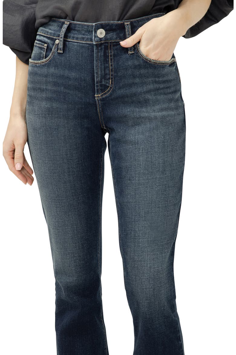 Elyse Curvy Mid Rise Slim Bootcut Jeans, Alternate, color, HARLOW