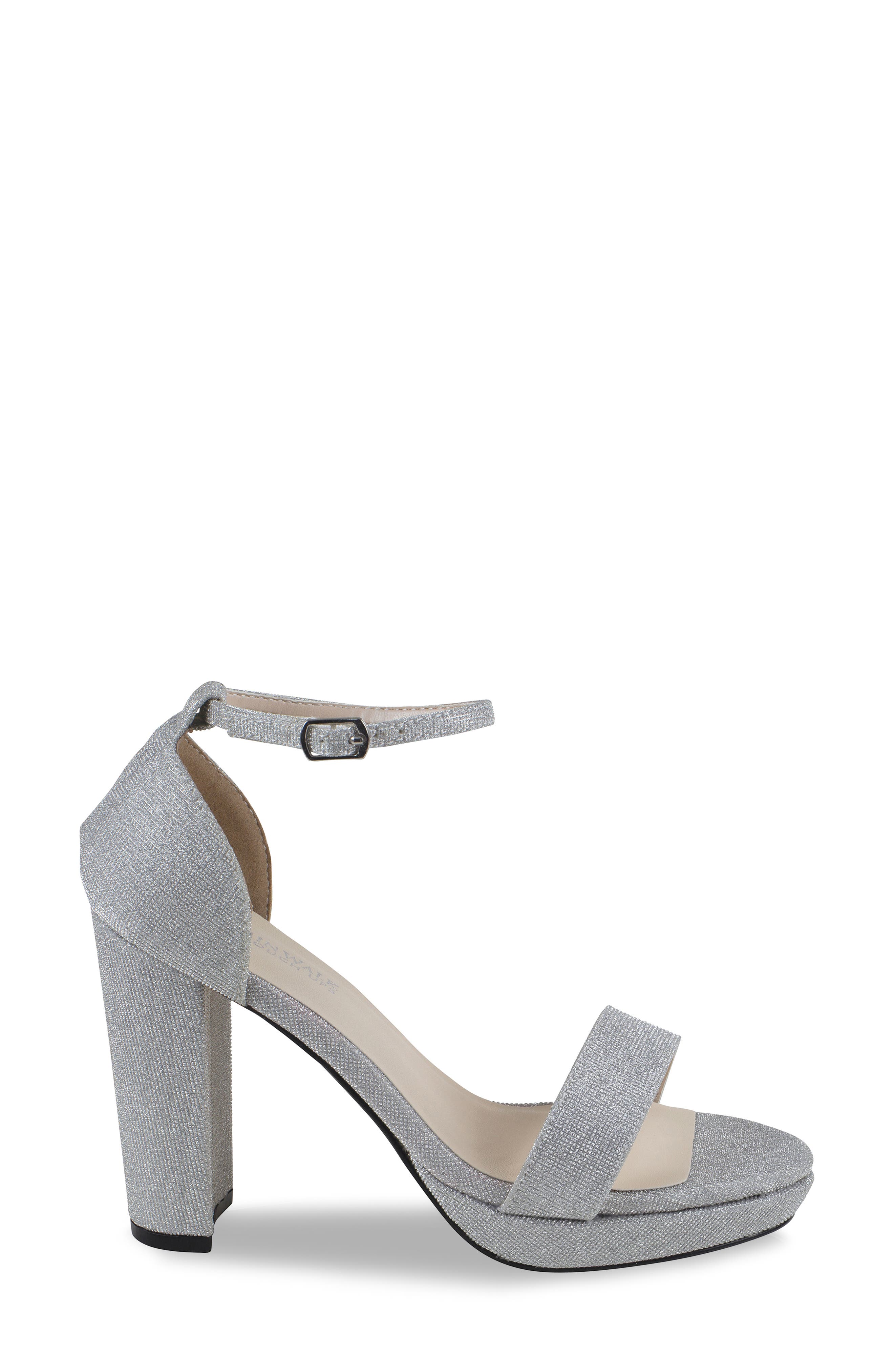 Touch Ups Mia Ankle Strap Sandal, Alternate, color, Silver