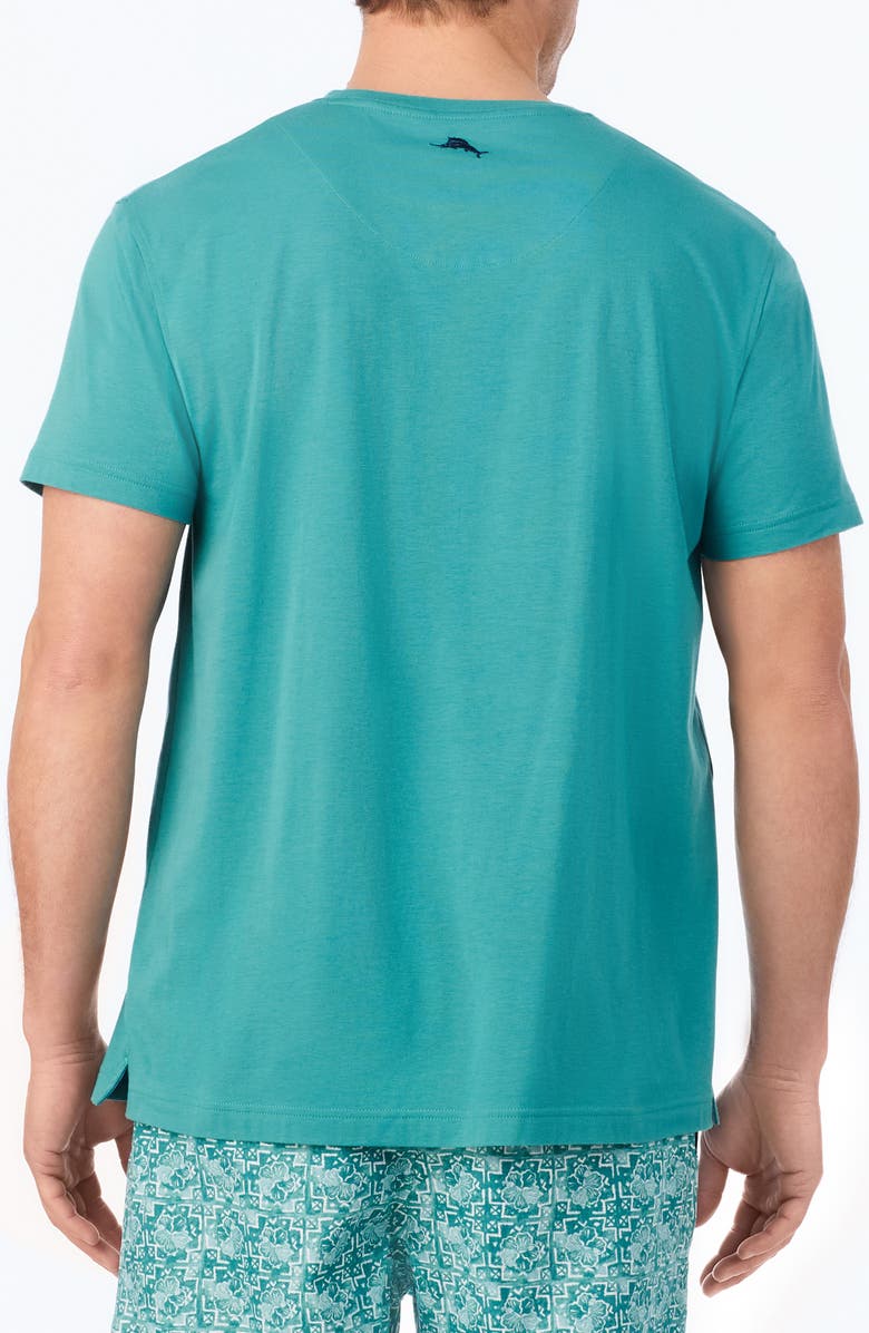 Tommy Bahama Solid Cotton & Modal Crewneck T-Shirt, Alternate, color, Teal