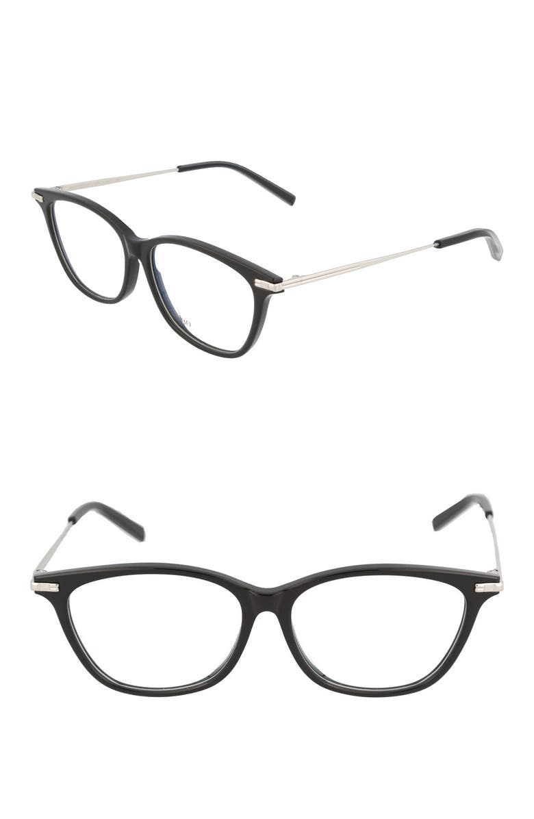 Boucheron 54mm Square Cat Eye Optical Frames, Main, color,