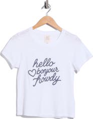 Cinq à Sept Hello Bonjour Shrunken Graphic T-Shirt