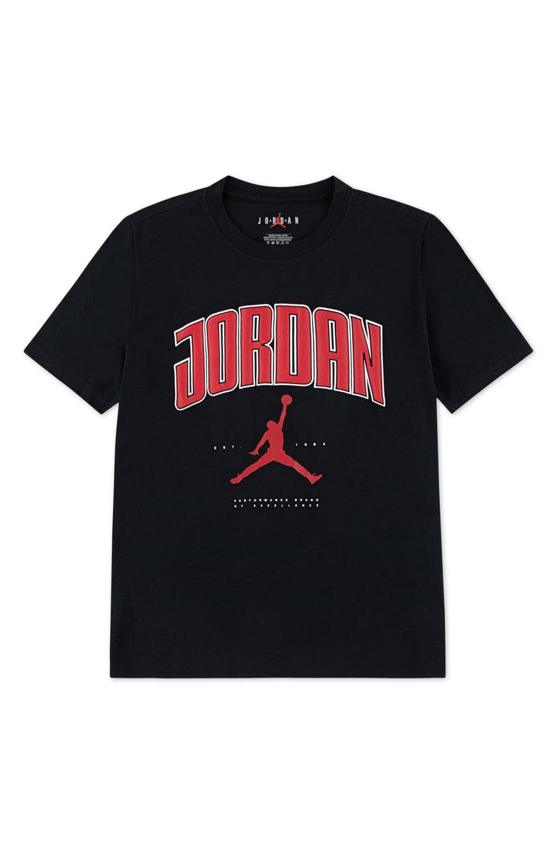 Jordan Kids' 88 City Graphic T-Shirt, Main, color, Black