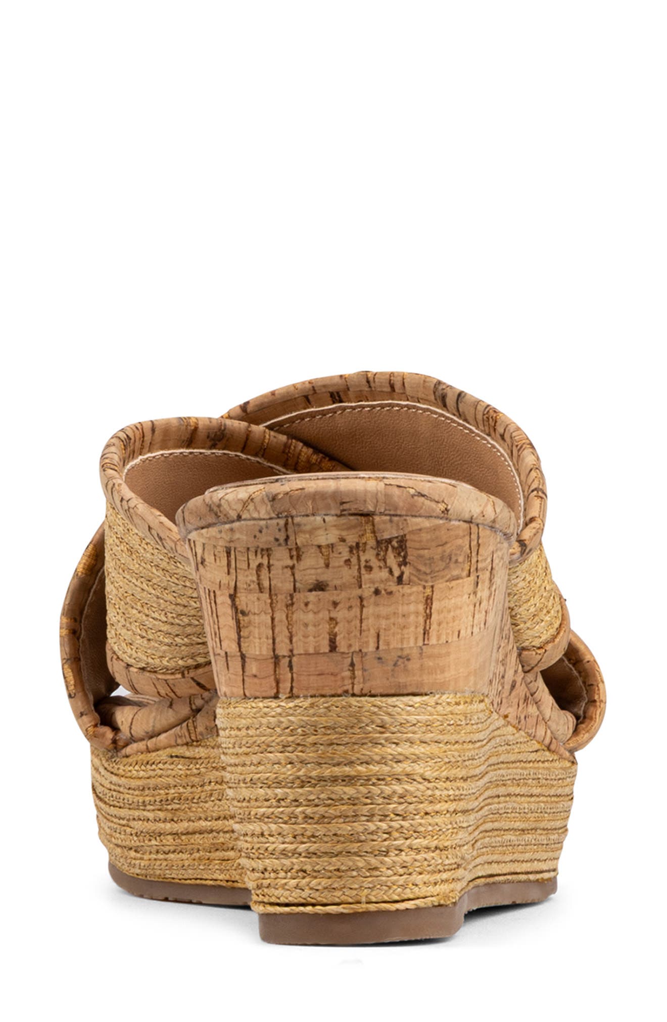 Gorgina Platform Wedge Sandal, Alternate, color, NATURAL