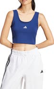 adidas Cropped Stretch Cotton Tank