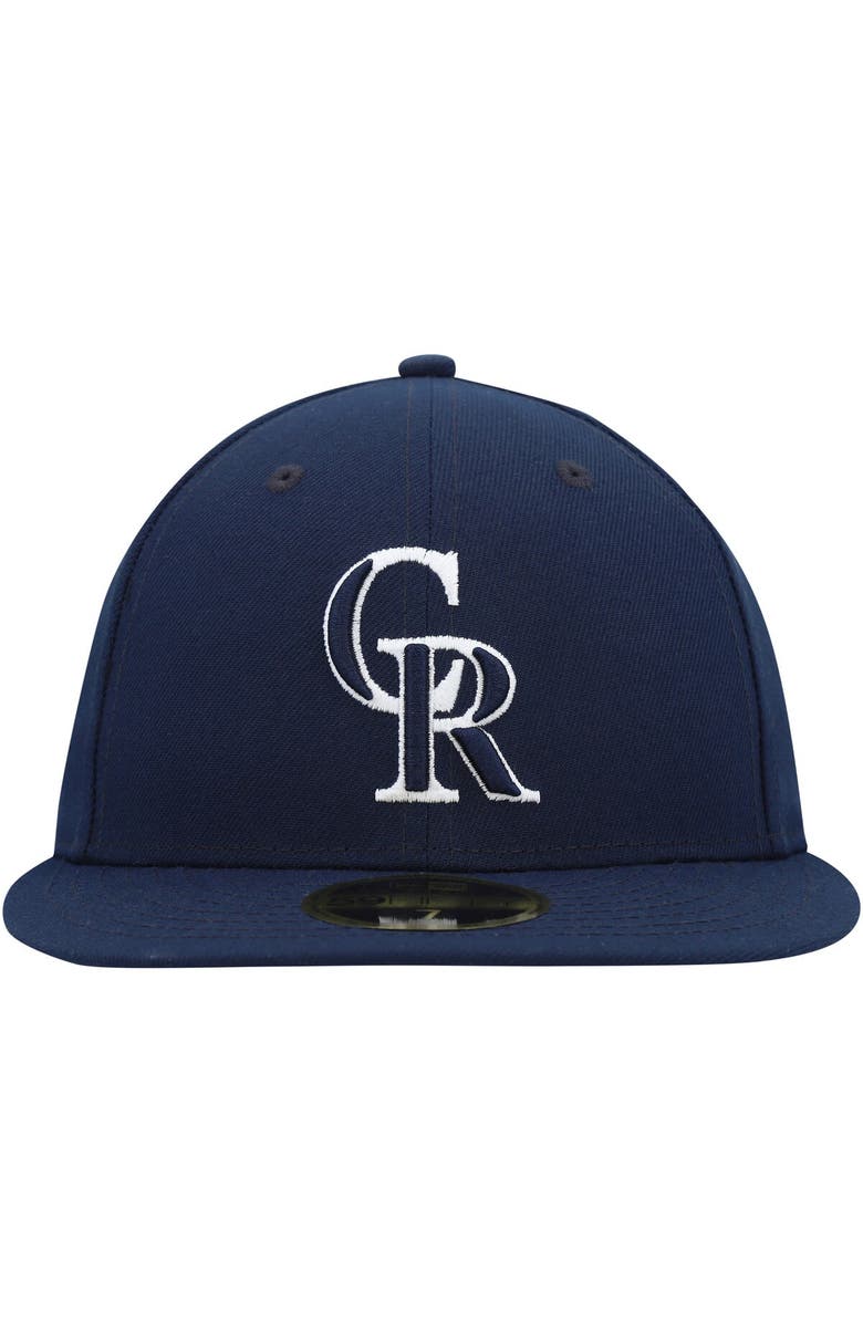 New Era Men's New Era Navy Colorado Rockies Oceanside Low Profile 59FIFTY Fitted Hat, Alternate, color, Navy